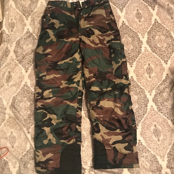 Army Pattern Snow Pants - Picture 1 of 4